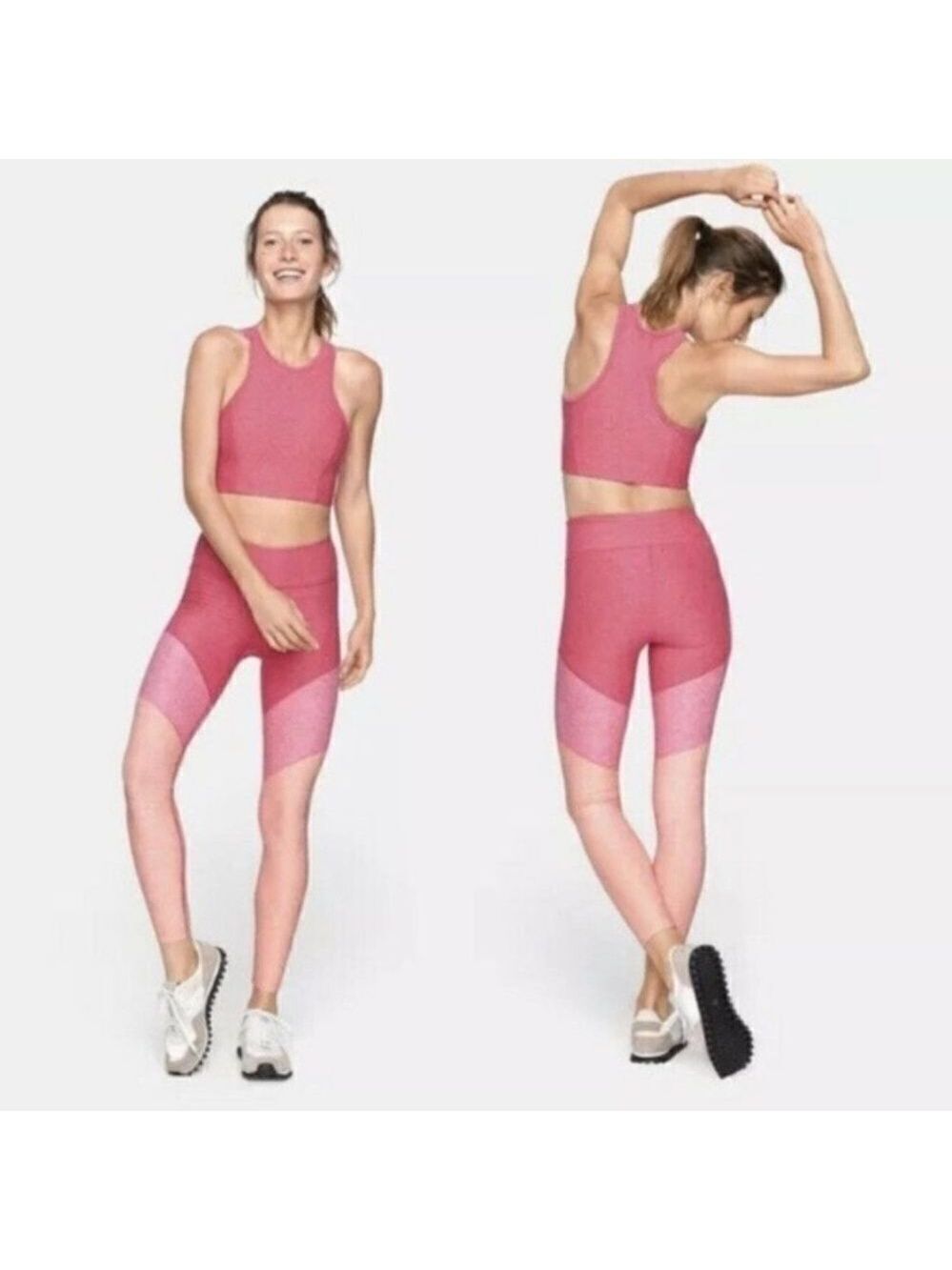 Outdoor Voices Tech Sweat 7/8 Colorblock Sculpting Compression Leggings XL